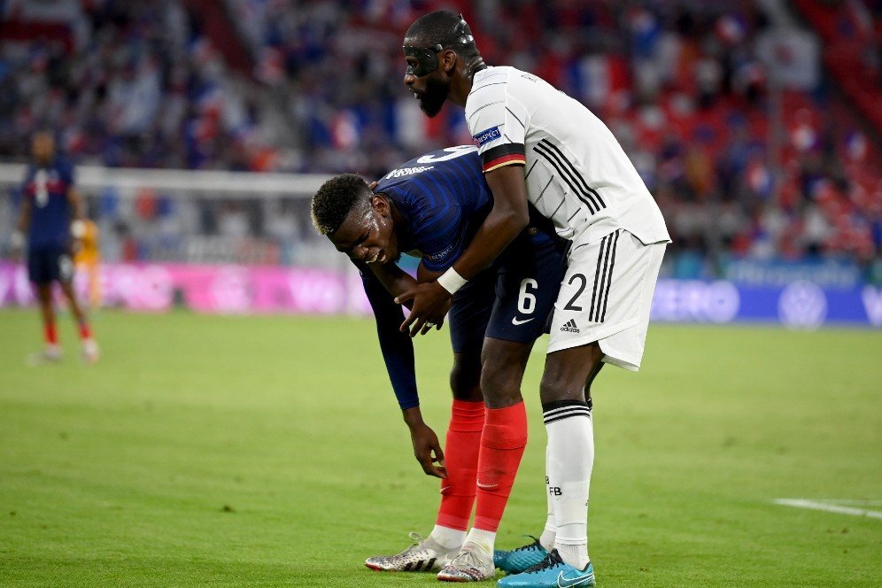 Aksi Antonio Rudiger Gigit Paul Pogba di Euro 2020 yang Bikin Bingung