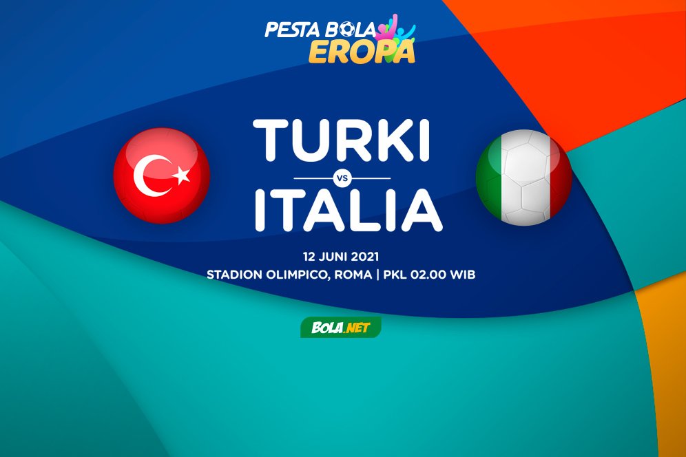 Jadwal dan Link Live Streaming Euro 2020: Turki vs Italia