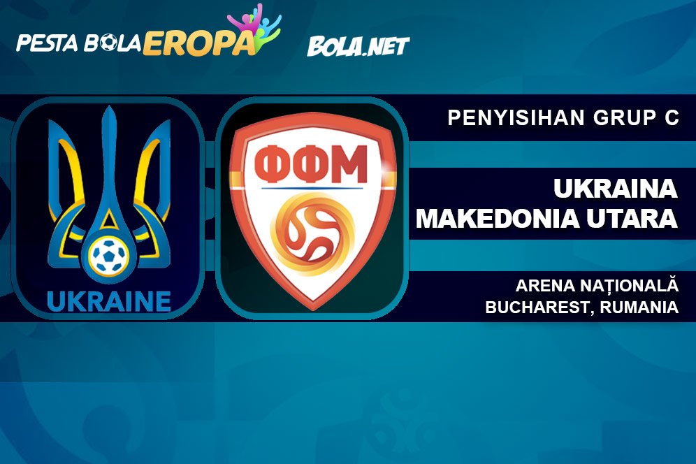 Data dan Fakta Euro 2020: Ukraina vs Makedonia Utara