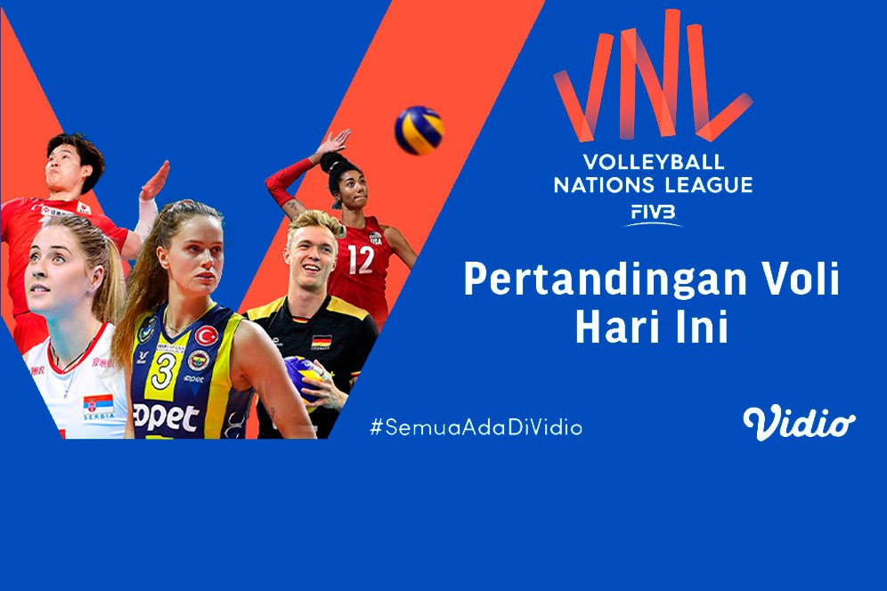 Live Streaming Volleyball Nations League 2021 di Vidio Pekan Ini, Brazil Masih Kuasai Klasemen
