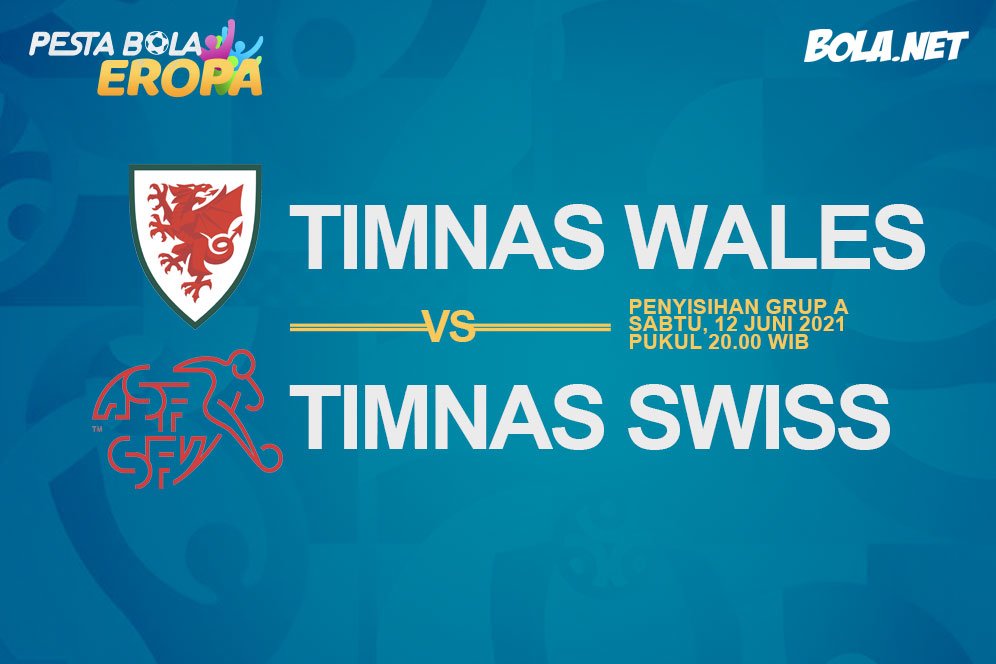 Euro 2020: Jadwal Siaran Langsung dan Link Streaming Wales vs Swiss di Mola TV