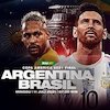 Jadwal Pertandingan dan Link Streaming Final Copa America di Vidio: Argentina vs Brasil