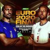 Final Euro 2020: Jadwal Siaran Langsung dan Link Streaming Italia vs Inggris di Mola TV