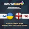 Jadwal Siaran Langsung Ukraina vs Inggris di Perempat Final Euro 2020