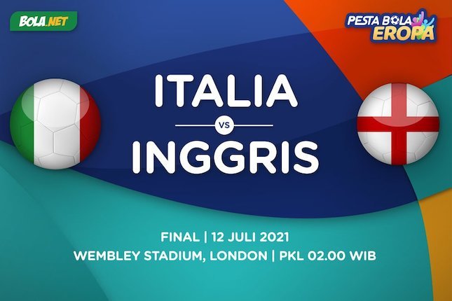 Final Euro 2020, Italia vs Inggris (c) Bola.net