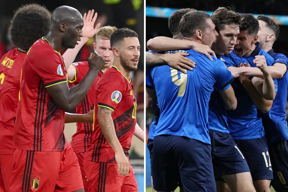 Data dan Fakta Euro 2020: Belgia vs Italia