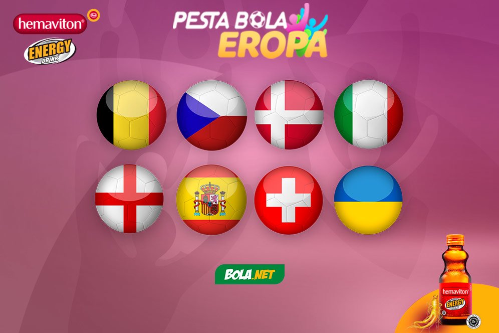 Daftar Negara yang Lolos Perempat Final Euro 2020