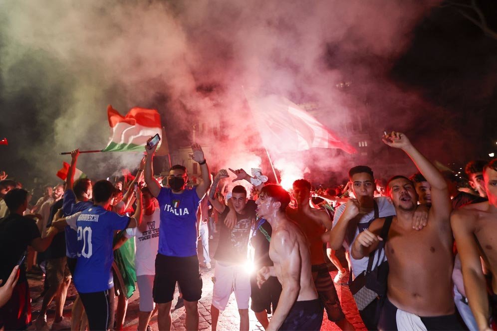 Video Euro 2020: Pesta Fans Italia