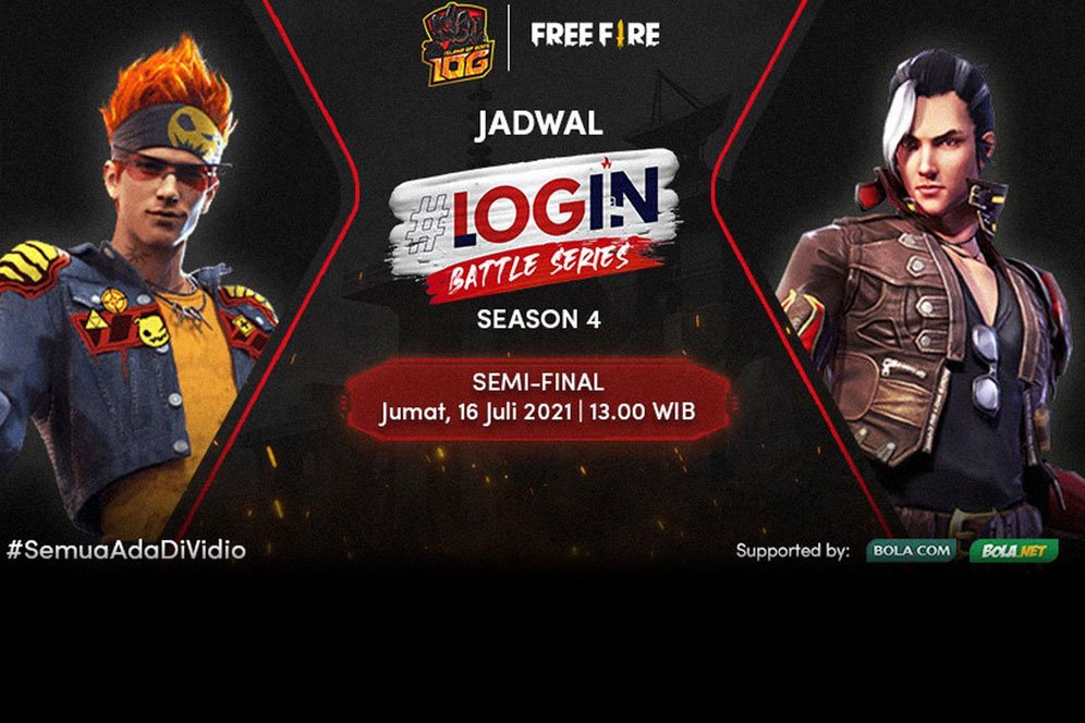 Live Streaming Login Battle Series Season 4 Free Fire di Vidio, 16 dan 18 Juli 2021