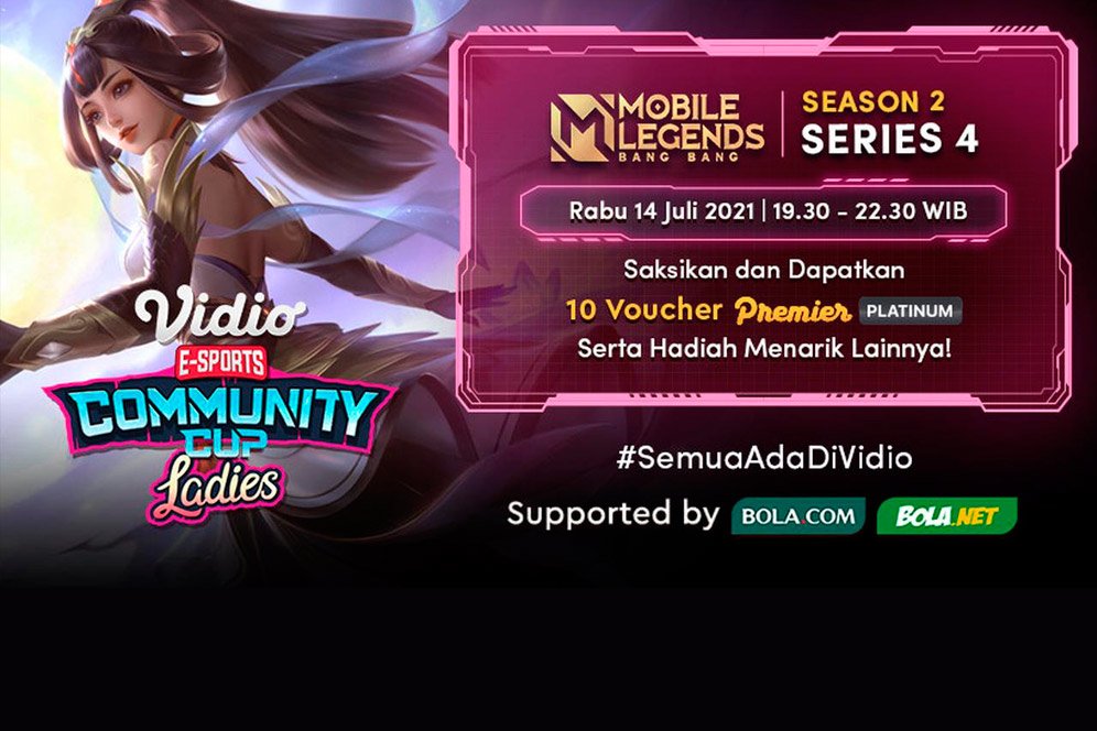 Tonton Vidio Community Cup Ladies Season 2 Mobile Legends Series 4, Rabu 14 Juli 2021 Tonton Vidio Community Cup Ladies Season 2 Mobile Legends Series 4, Rabu 14 Juli 2021
