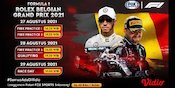 Jadwal dan Link Live Streaming Formula 1 Belgia, 27-29 Agustus 2021 di Vidio