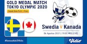 Link Live Streaming Final Sepak Bola Putri Olimpiade Tokyo 2020 di Vidio, Swedia vs Kanada