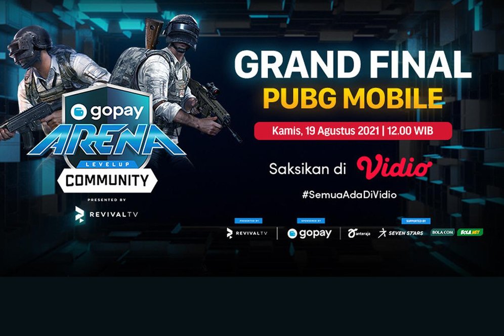 Live Streaming Grand Final GoPay Arena Level Up Community PUBG Mobile di Vidio, Kamis 19 Agustus 202