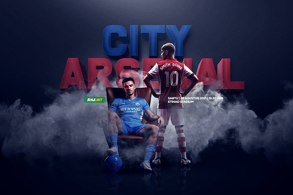 Jadwal dan Live Streaming Manchester City vs Arsenal di Mola TV, 28 Agustus 2021