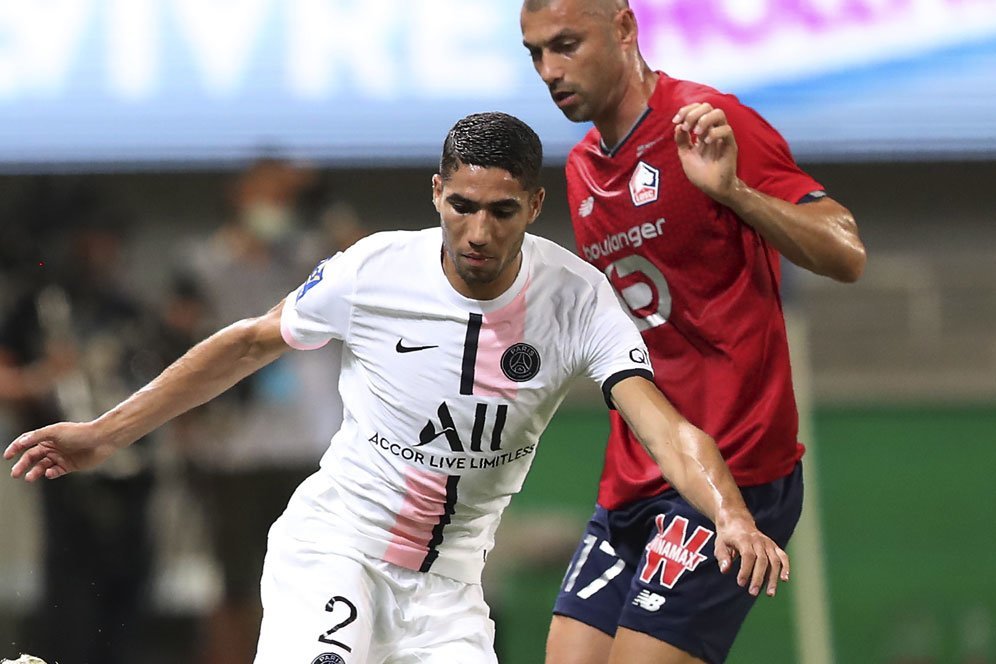 Debut Kelabu Hakimi dan Wijnaldum bersama PSG, Kalah dari Lille di Trophee des Champions