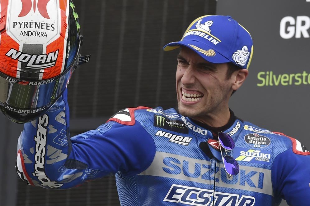 Patahkan Kutukan, Alex Rins Lega Akhirnya Naik Podium Lagi di Silverstone