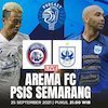 Yuk Dengarkan Bolanet Live Podcast BRI Liga 1: Arema FC Vs PSIS Semarang