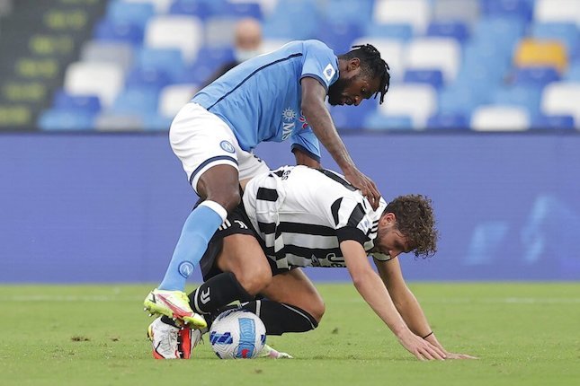 Andre-Frank Zambo Anguissa di laga Napoli vs Juventus (c) AP Photo