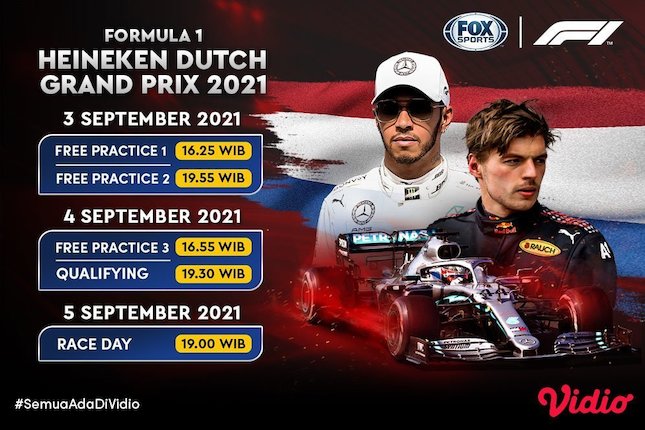 Link Live Streaming Formula 1 Belanda 2021 Di Vidio Akhir Pekan Ini, 3 ...