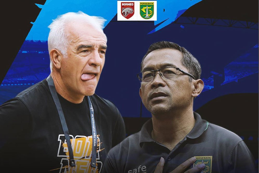 Adu Taktik Borneo FC vs Persebaya Surabaya di BRI Liga 1: Mario Gomez vs Aji Santoso