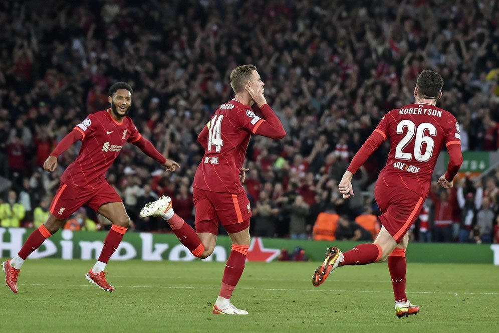 Jordan Henderson Akhiri 7 Tahun Paceklik Gol di Liga Champions