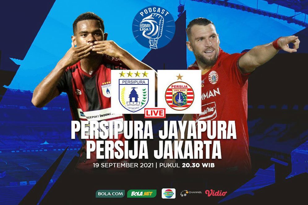 Nikmati Bolanet Live Podcast BRI Liga 1: Persipura Jayapura Vs Persija Jakarta