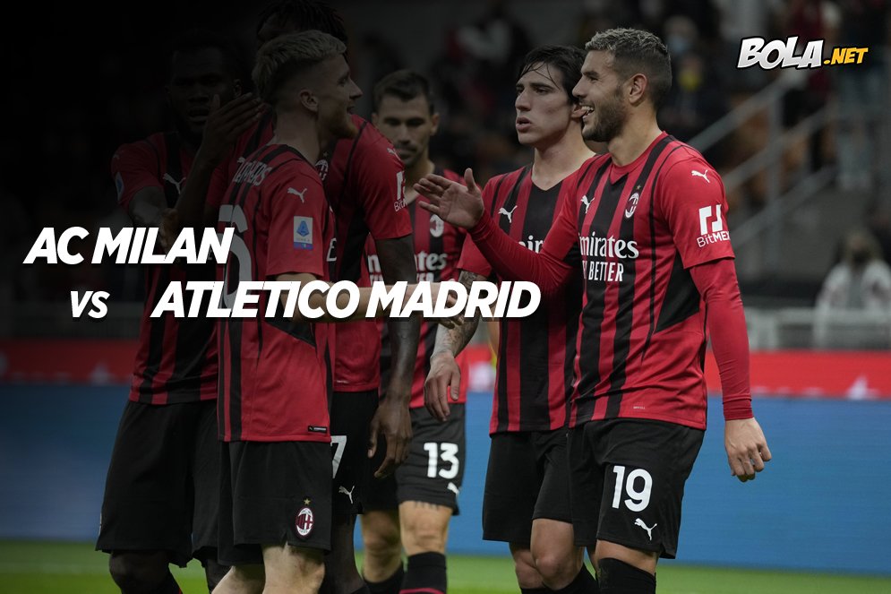 Link Live Streaming AC Milan vs Atletico Madrid di Vidio