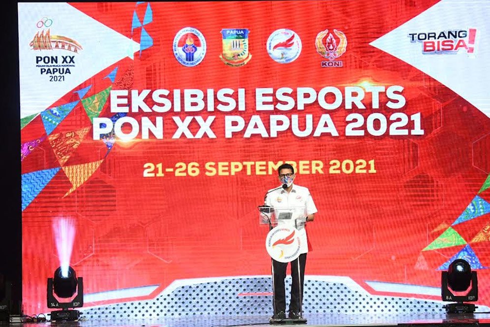 Buka Cabor Esports di PON Papua 2021, Sandiaga Uno Ingin Industri Game Tambah Maju