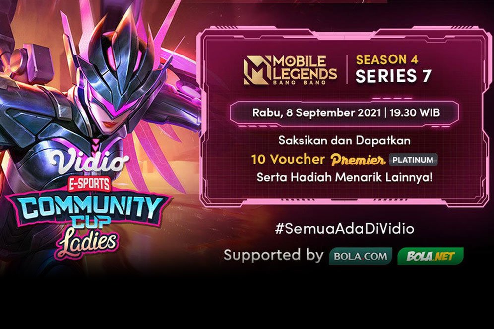 Live Streaming Vidio Community Cup Ladies Season 4 Mobile Legends Bang Bang Series 7 di Vidio