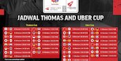 Jadwal Lengkap dan Live Streaming Piala Thomas dan Uber 2020 di Vidio Jadwal Lengkap dan Live Streaming Piala Thomas dan Uber 2020 di Vidio