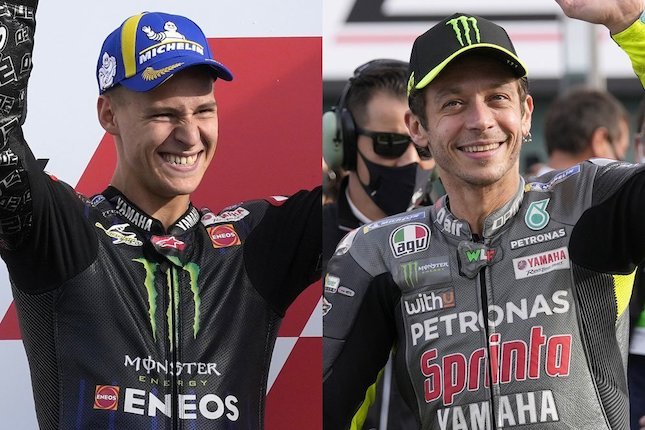 Yamaha: Fabio Quartararo-Valentino Rossi Mirip, Sama-Sama Bikin Tim Ceria Yamaha: Fabio Quartararo-Valentino Rossi Mirip, Sama-Sama Bikin Tim Ceria