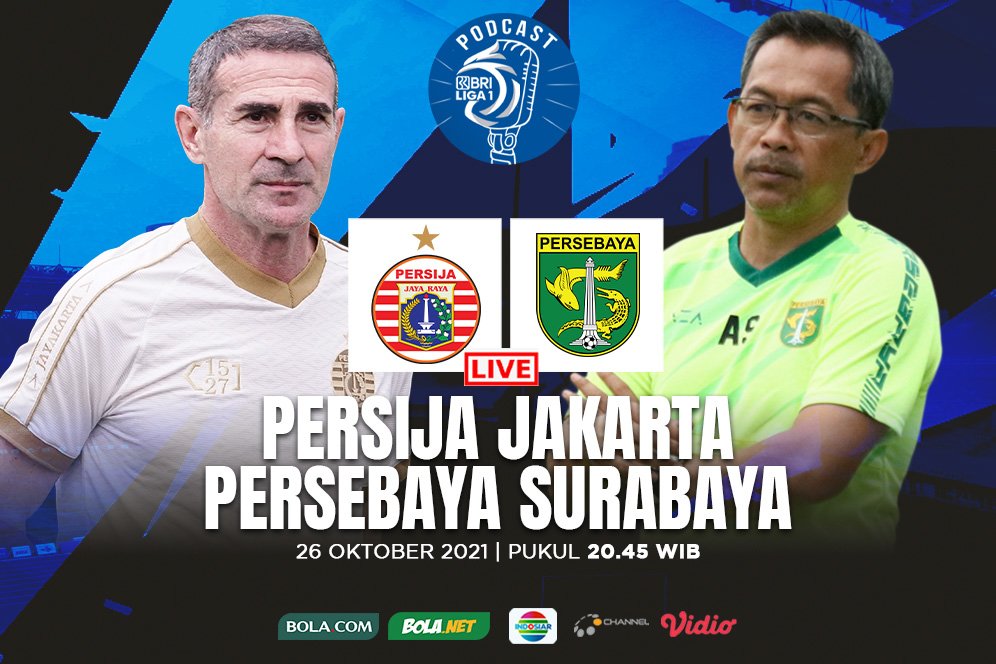 Yuk Dengerin Bolanet Live Podcast BRI Liga 1: Persebaya Surabaya vs Persija Jakarta