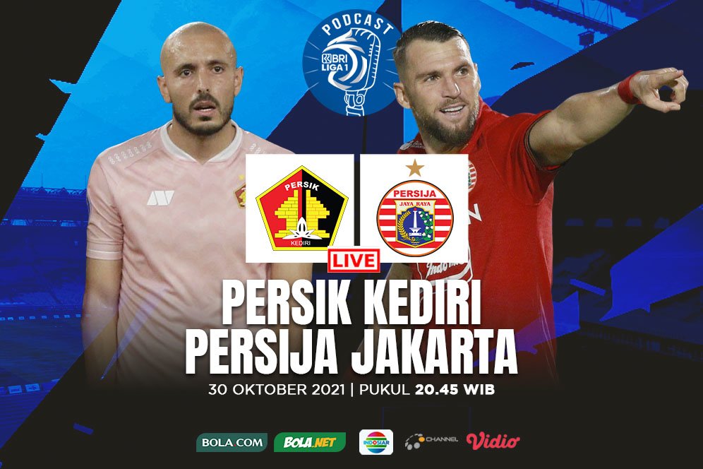 Nikmati Bolanet Live Podcast BRI Liga 1: Persik Kediri vs Persija Jakarta Nikmati Bolanet Live Podcast BRI Liga 1: Persik Kediri vs Persija Jakarta