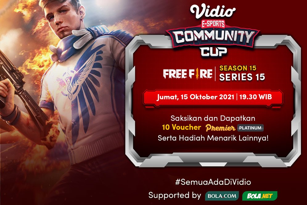 Live Streaming Vidio Community Cup Season 15 Free Fire Series 15 Hari Ini, 15 Oktober 2021