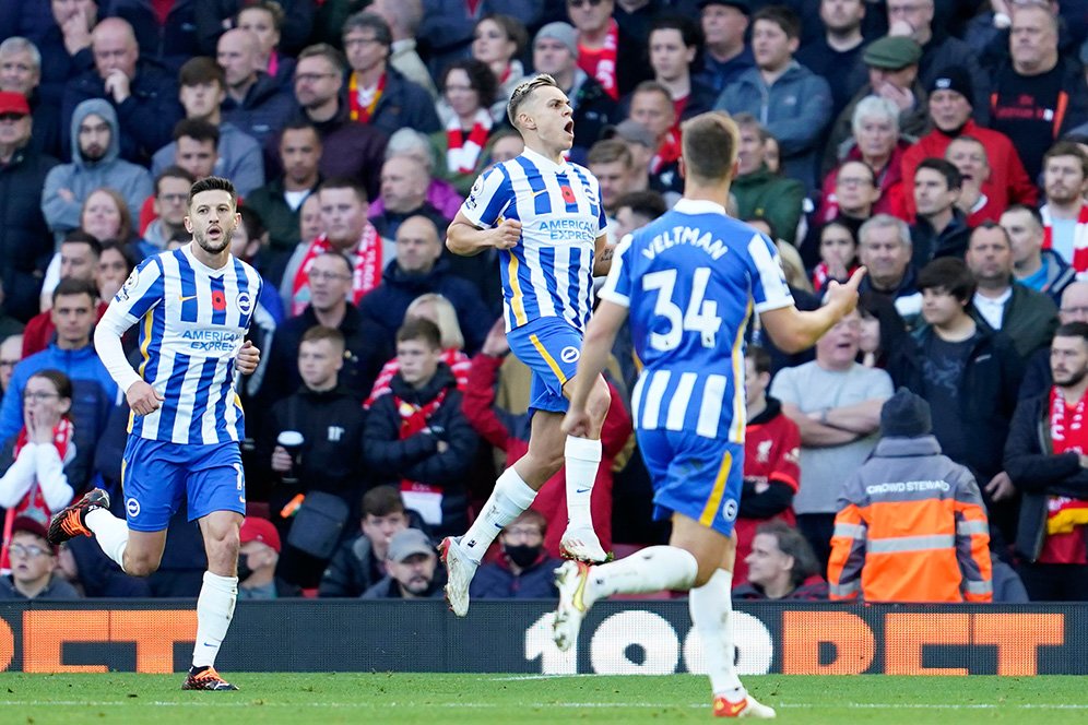 Man of the Match Liverpool vs Brighton: Leandro Trossard