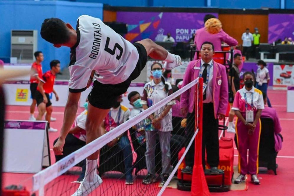 Bekuk Jawa Tengah, Gorontalo Raih 2 Emas dari Sepak Takraw PON XX Papua 2021