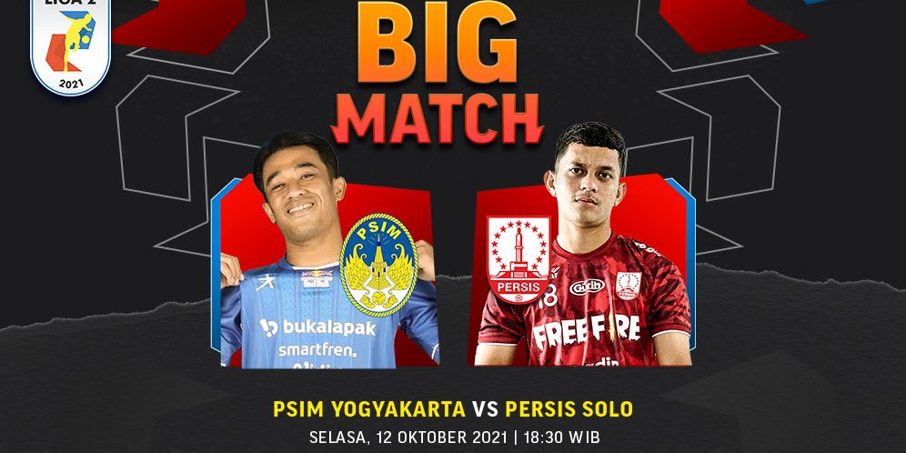 Link Live Streaming PSIM Yogyakarta vs Persis Solo di Vidio Malam Ini, Selasa 12 Oktober 2021