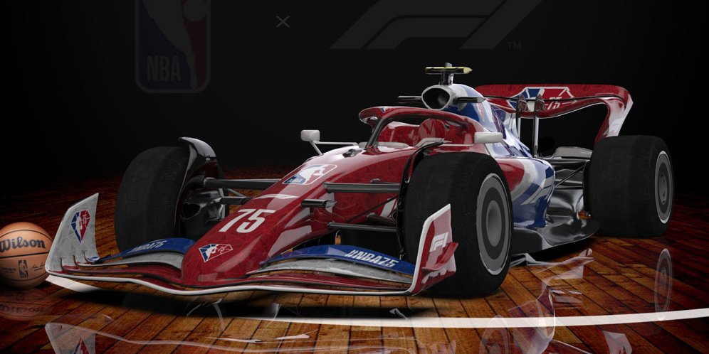 NBA x Formula 1: NBA Rayakan Ulang Tahun ke-75 di F1 GP Austin, Pamer Corak Spesial