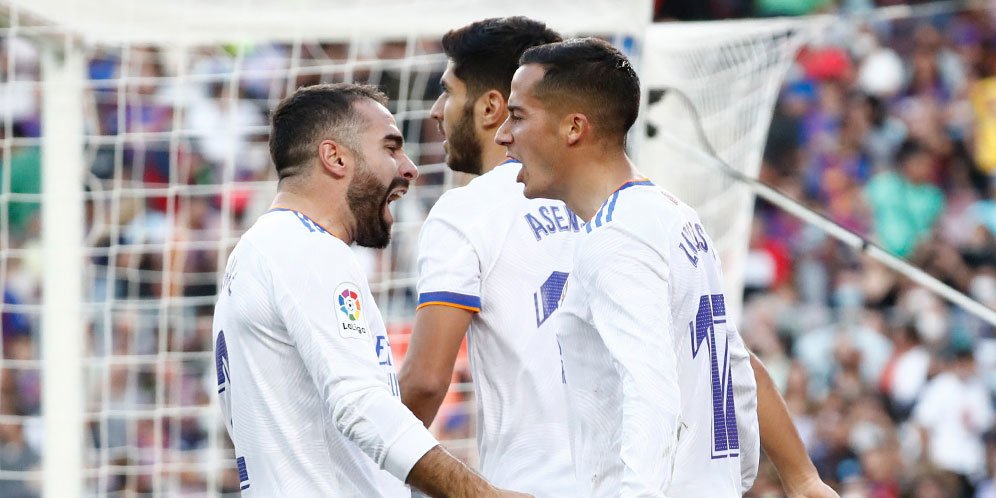 Serangan Balik 19 Detik Real Madrid: Gerard Pique Sibuk Rebahan, Lucas Vazquez Cetak Gol