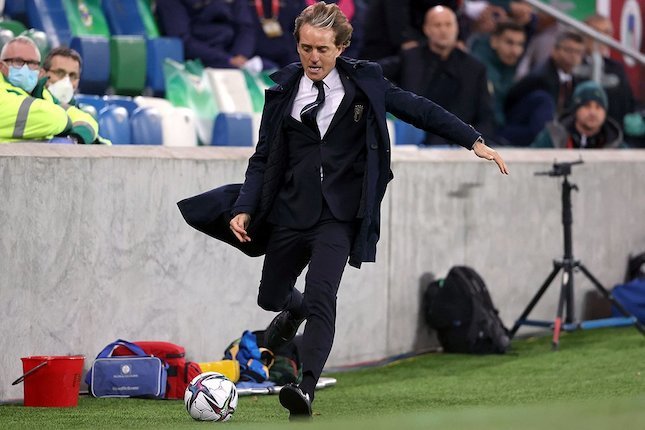 Pelatih Timnas Italia, Roberto Mancini. (c) AP Photo