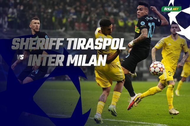Liga Champions: Sheriff Tiraspol vs Inter Milan (c) Bola.net
