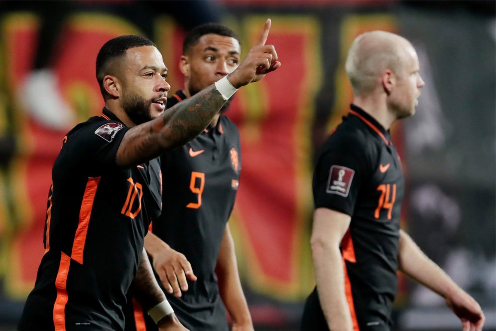 Man of the Match Montenegro vs Belanda: Memphis Depay