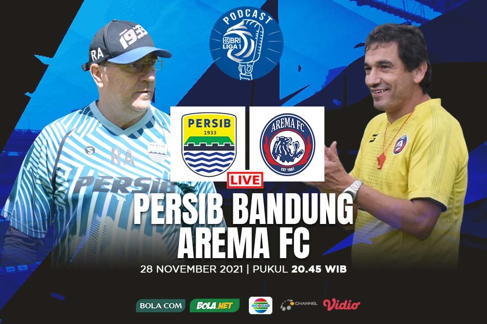 Yuk Dengerin Live Podcast BRI Liga 1: Persib Bandung vs Arema FC