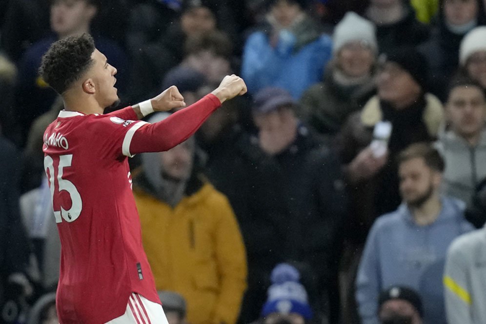 Cetak Gol Lagi, Bos Manchester United Puji Mentalitas Jadon Sancho