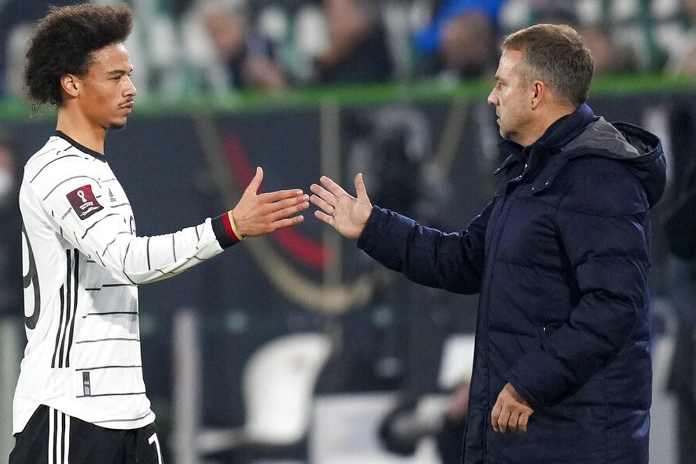 Leroy Sane Puji Kualitas Hansi Flick: Dia Bisa Bawa Jerman Juara di Piala Dunia 2022
