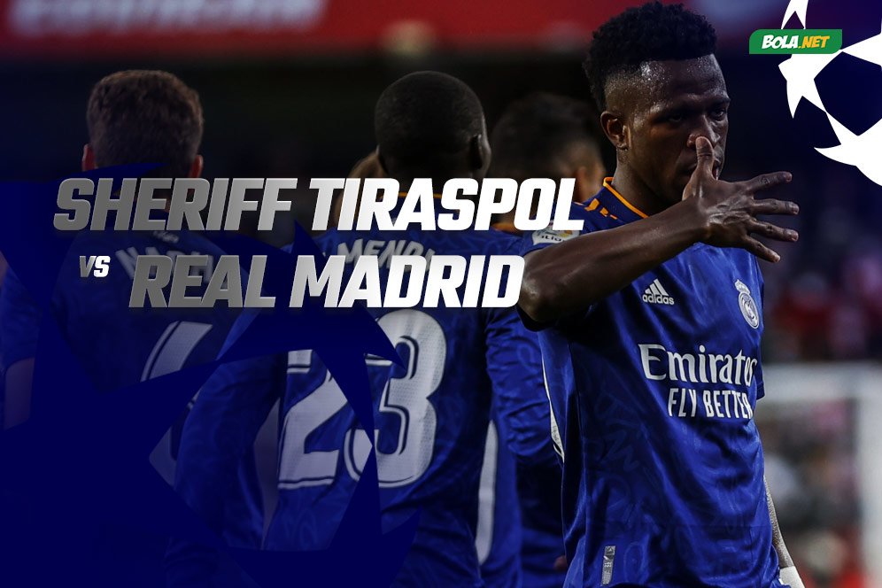 Jadwal dan Link Live Streaming Liga Champions: Sheriff Tiraspol vs Real Madrid di Vidio