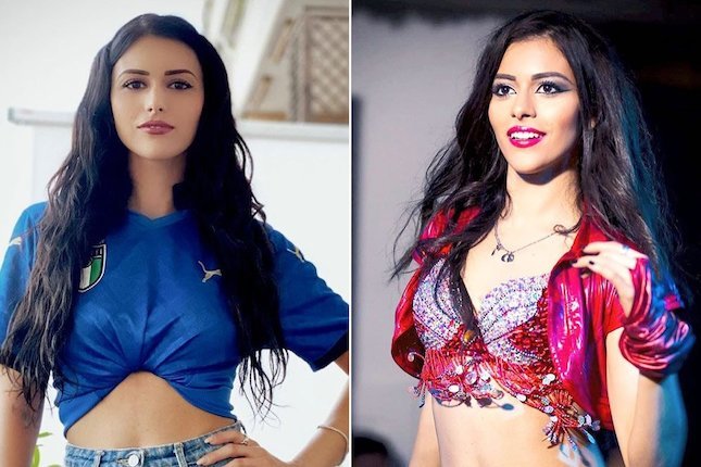 Marina Evangelista, pendukung Timnas Italia (c) Instagram/mari_princess