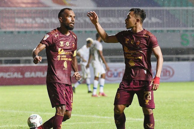 Aksi Sriwijaya FC di 8 Besar Liga 2 2021 (c) Dok. PT Liga Indonesia Baru