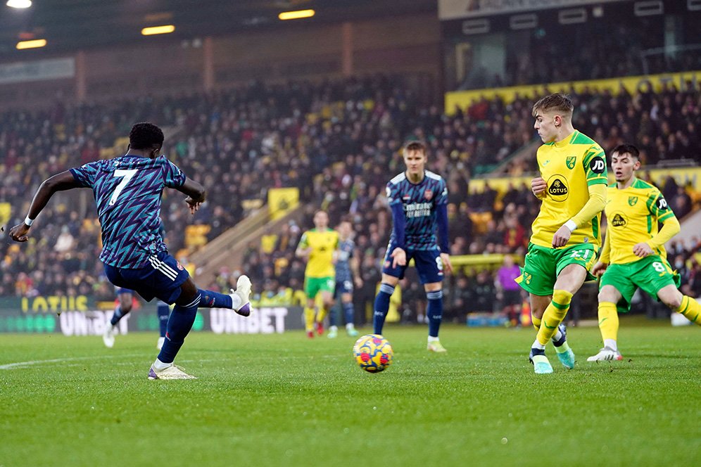 Hasil Pertandingan Norwich City vs Arsenal: Skor 0-5