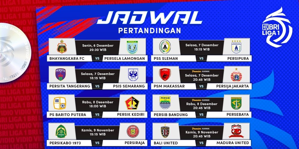 Saksikan Live Streaming Pekan ke-16 BRI Liga 1 2021/2022 di Vidio